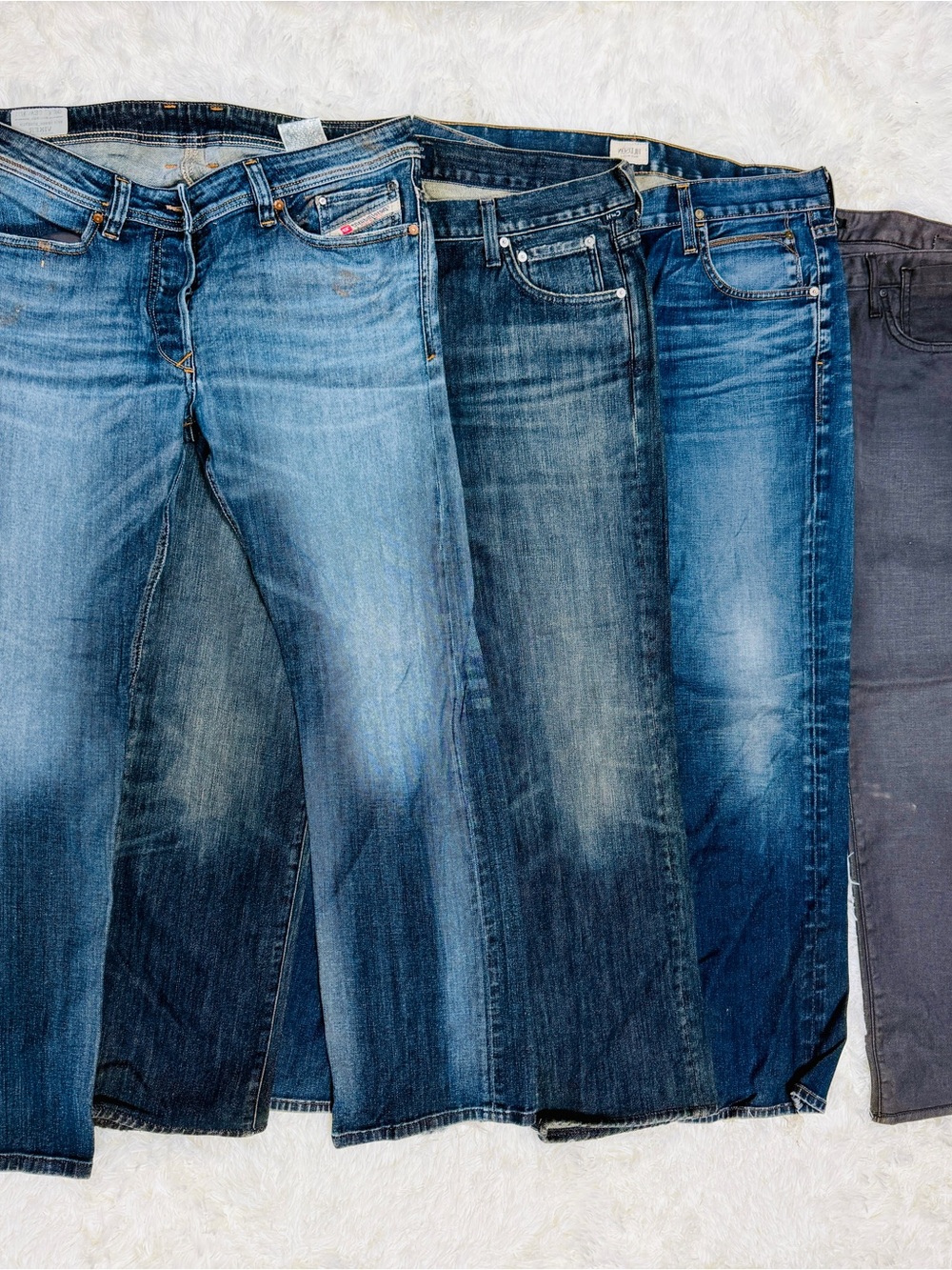 Citizens Of Humanity Men's Slim Straight Jeans - Light Blue & Dark Blue Mix